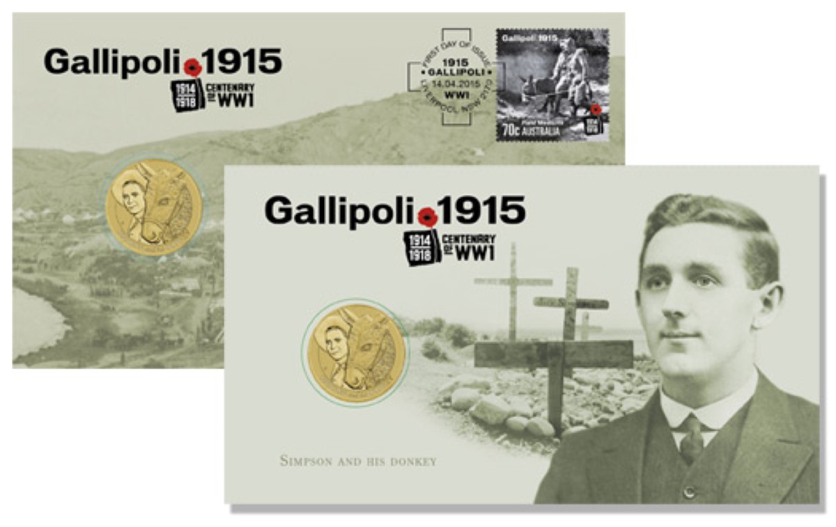 The Perth Mint's John Simpson postage coin stamp cover